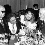 Akira Kurosawa, Sydney Pollack, Barbra Streisand et John Huston
