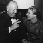 Alfred Hitchcock et Ingrid Bergman