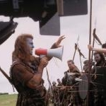 Mel Gibson sur le tournage de Braveheart (1995)