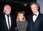 avec Richard Harris et Clint Eastwood lors d'une projection de Unforgiven (1992) de Clint Eastwood