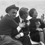 Federico Fellini, Marcello Mastroianni et Sophia Loren