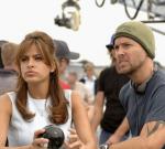 avec Eva Mendes sur le tournage de Ghost Rider (2007)