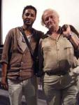 avec Niels Arestrup, le 19 août 2009 á Aix en Provence, aprés la projection du film en avant-premiére