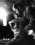avec Stanley Kubrick sur le tournage de 2001: A Space Odyssey (1968)