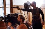 avec Luc Besson sur le tournage de Léon (1994)