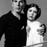 Leonard Nimoy & Carrie Fisher