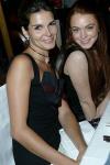 avec Lindsay Lohan lors de Exclusive diner Louis Vuitton en Octobre 2005