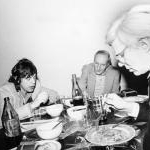 Mick Jagger, William S. Burroughs et Andy Warhol en 1980