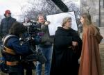 avec Leelee Sobieski sur le tournage de Joan of Arc (1999) (TV) de Christian Duguay