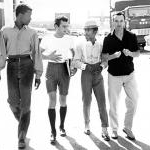 Sidney Poitier, Tony Curtis, Sammy Davis, Jr. and Jack Lemmon