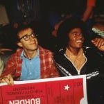 Woody Allen en compagnie de Michael Jackson