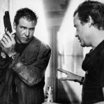 avec Harrison Ford sur le tournage de Blade Runner (1982)