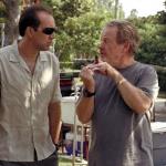 avec Niclolas Cage sur le tournage de Matchstick Men (2003), "Les Associés" en français